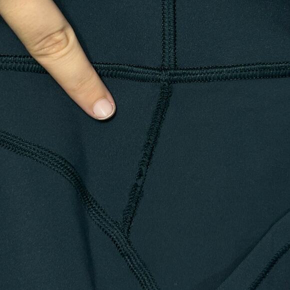 Lululemon All The Right Places Crop II 23" Leggings Sz 10 Set of 2 Blue Green - Picture 6 of 6